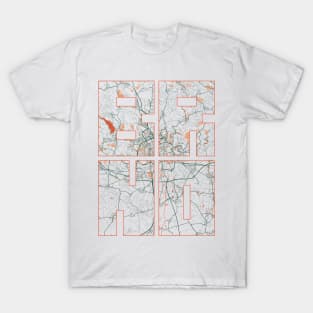 Brno, Czech Republic City Map Typography - Bohemian T-Shirt